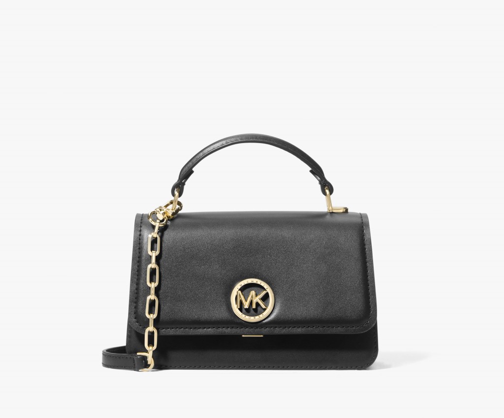 Delancey 女士小號鏈條斜背包 (黑色)